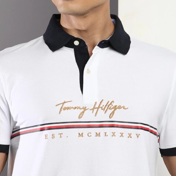 NWT - Tommy Hilfiger THFlex Baldwin Polo, White – Size XL - Picture 3 of 12